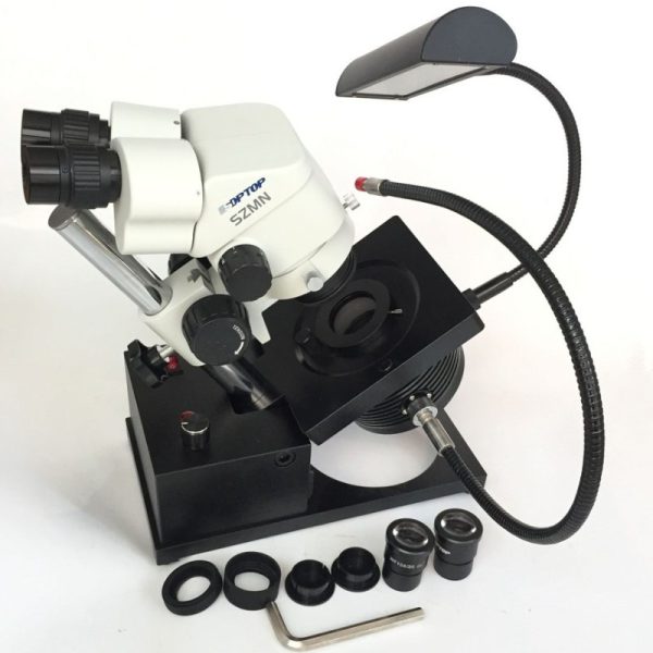 Microscop pentru pietre prețioase 7X-45X (90X)